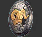 Engraving of gold inlaid grip cap.